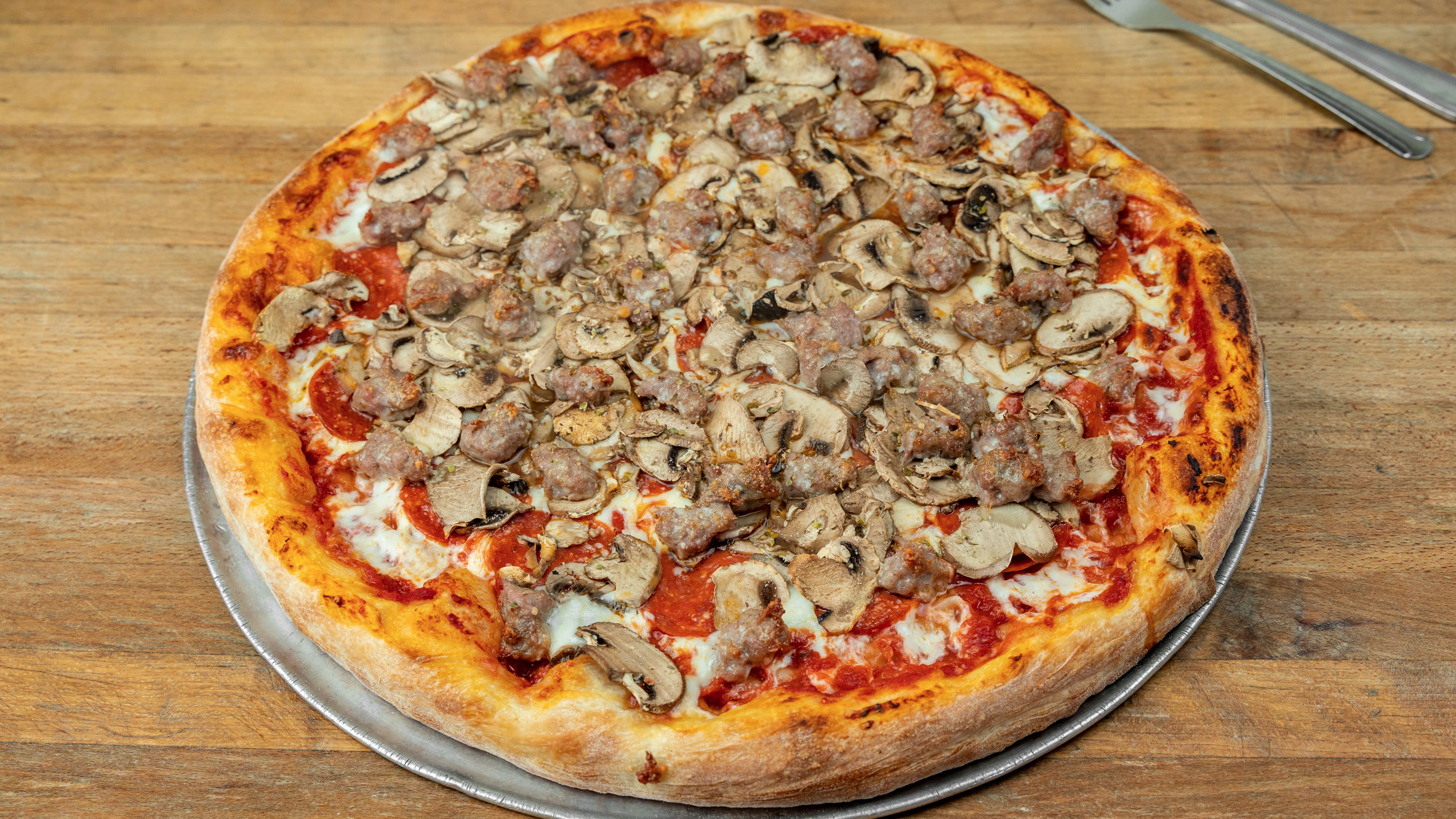 Order Pizza a la Toto's No. 3 Small/Medium food online from Toto's Pizzeria & Restaurant store, Belmont on bringmethat.com