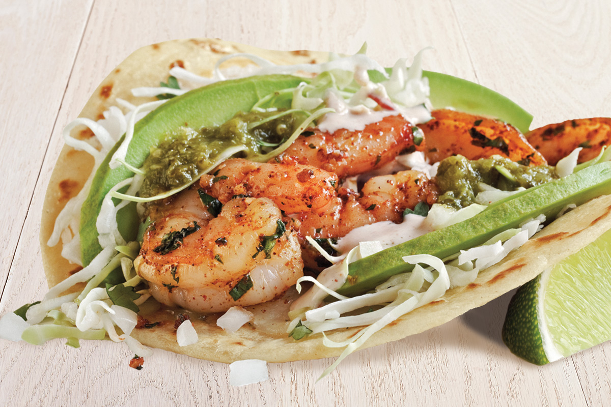 Order Salsa Verde Shrimp Two Taco Plate food online from Rubio'S Coastal Grill store, Palm Desert on bringmethat.com