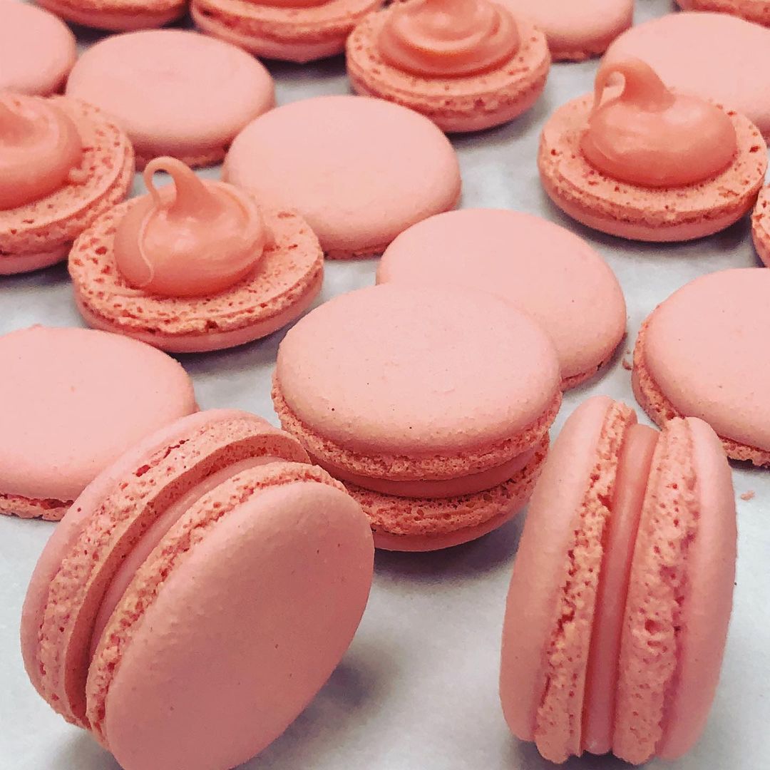 Order Rose Water Macaron food online from Zai Dessertery store, Bergenfield on bringmethat.com
