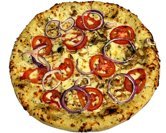 Order Chicken Alfredo Pizza food online from frankies famous pizza store, Gilbert on bringmethat.com
