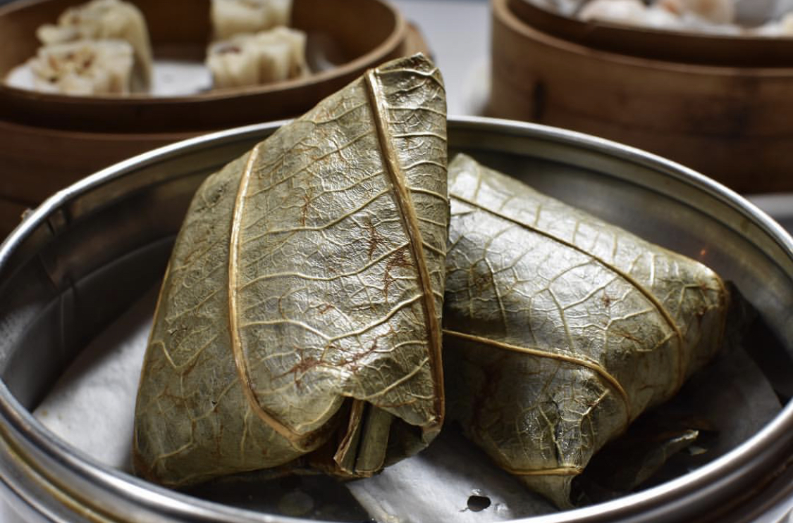 Order Steamed Sticky Rice Wrapped with Lotus Leaf food online from Tri Dim Shanghai store, New York on bringmethat.com