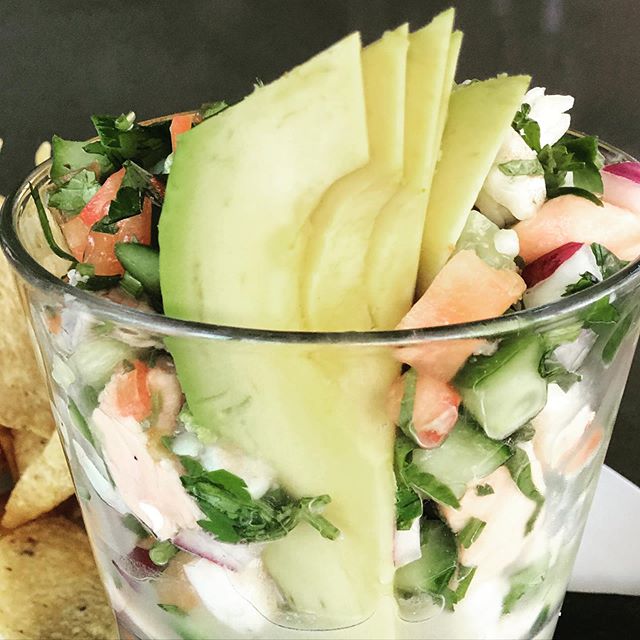 Order Ceviche food online from Olive And Basil store, San Diego on bringmethat.com