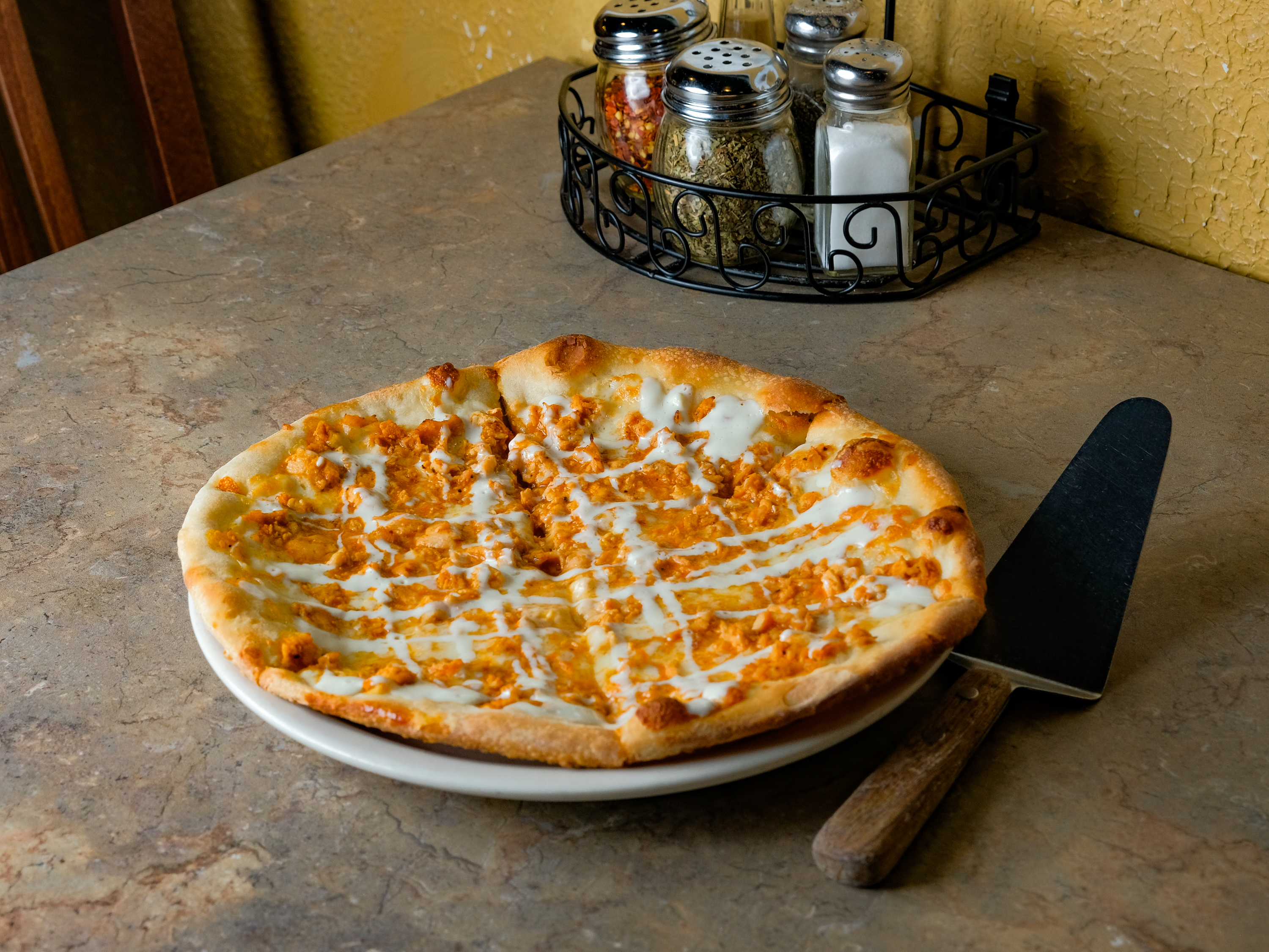 Order Buffalo Chicken and Cheese Pizza food online from Vince's Pizza & Restaurant store, Morrisville on bringmethat.com