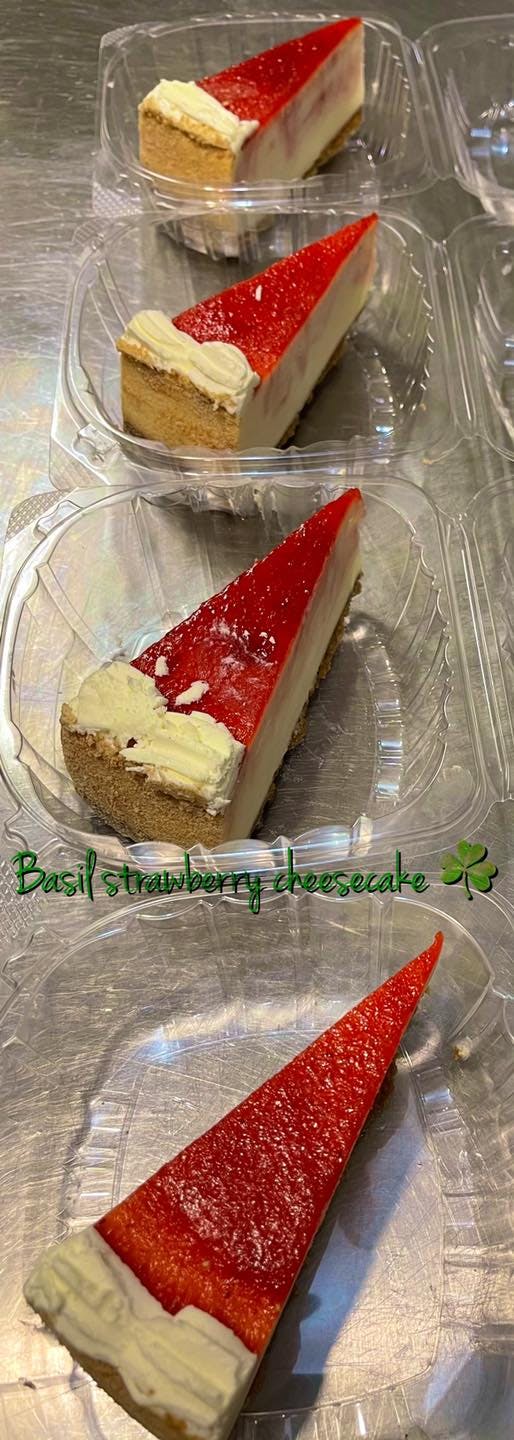 Order Strawberry Cheesecake - Desserts food online from Basil Pizza store, Dublin on bringmethat.com