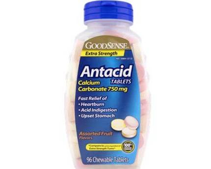 Order Antacid Tablets - Assorted Fruit - 96 Chewable Tablets  food online from East Cooper Family Pharmacy store, Mt Pleasant on bringmethat.com