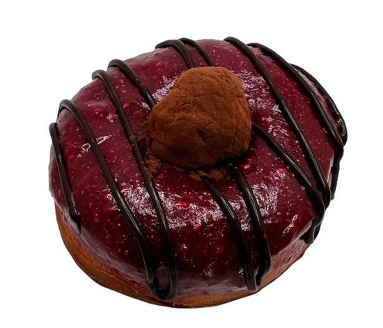 Order Vegan Raspberry Chocolate Truffle food online from Union Square Donuts store, Brookline on bringmethat.com