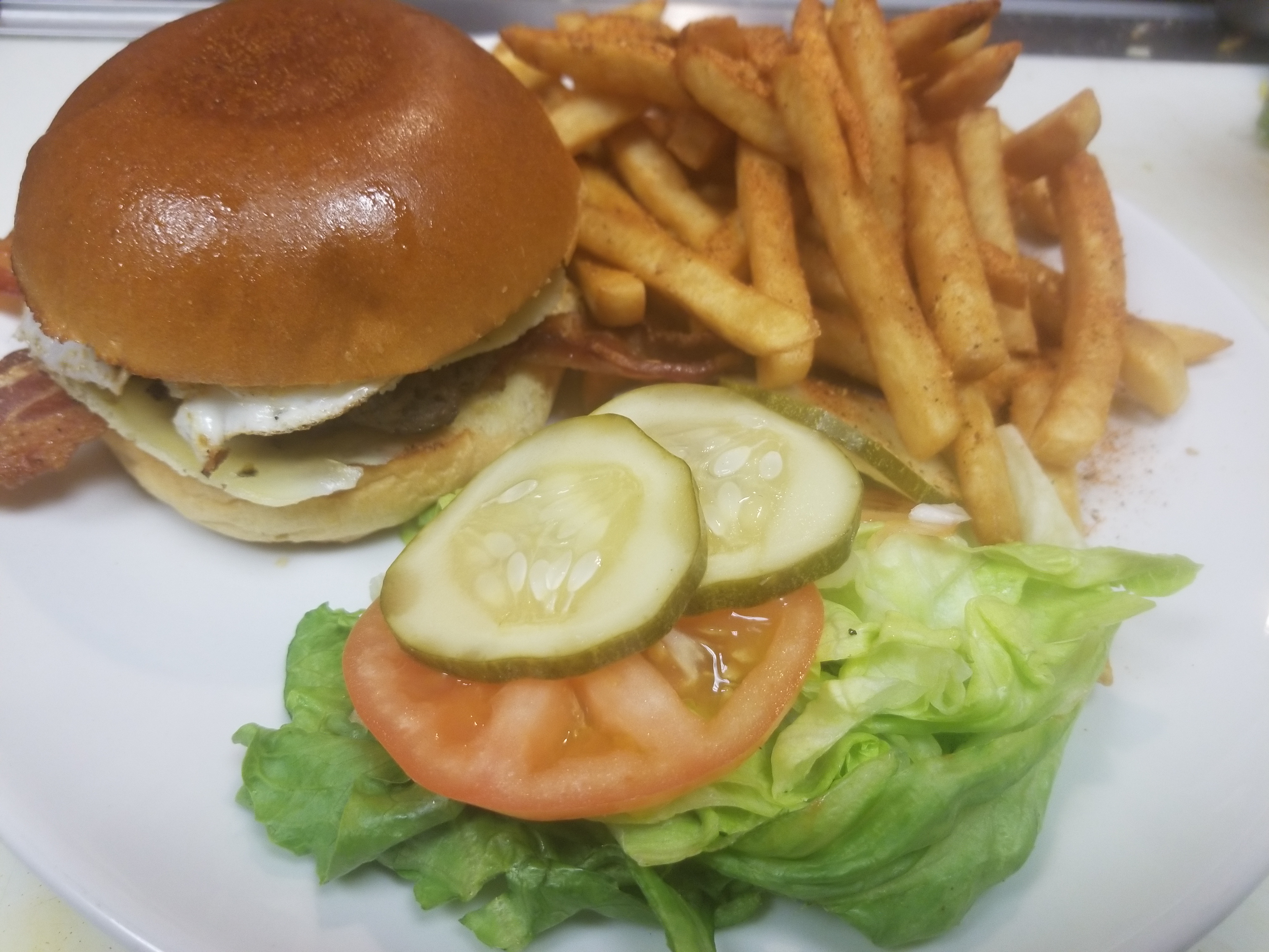 Order Cheese Burger food online from John & Mr. B Kitchen store, Jersey City on bringmethat.com