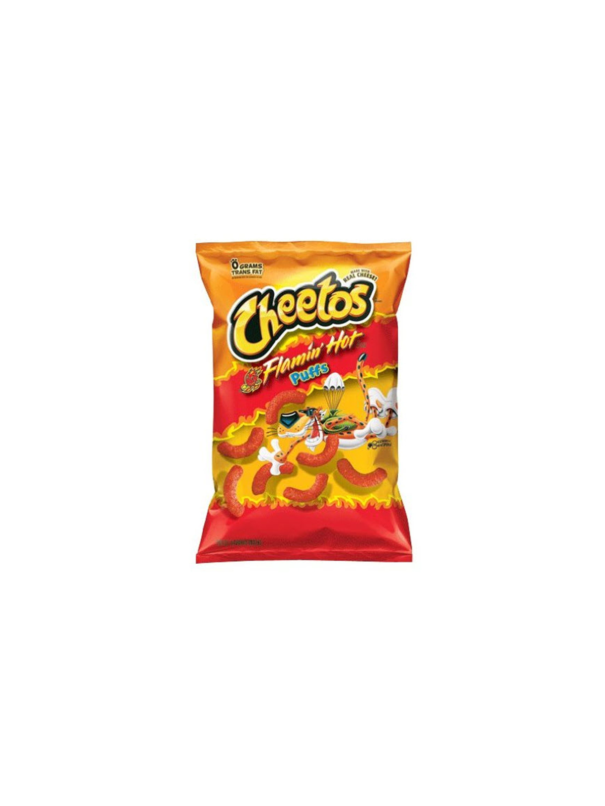 Order Cheetos Flaming Jumbo Puffs  food online from Chevron Extramile store, San Diego on bringmethat.com