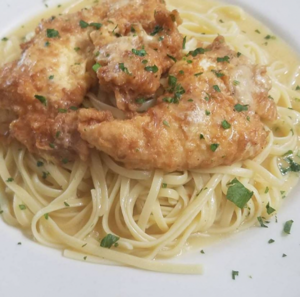 Order Chicken Francese food online from Prima Pasta & Cafe store, Howard Beach on bringmethat.com