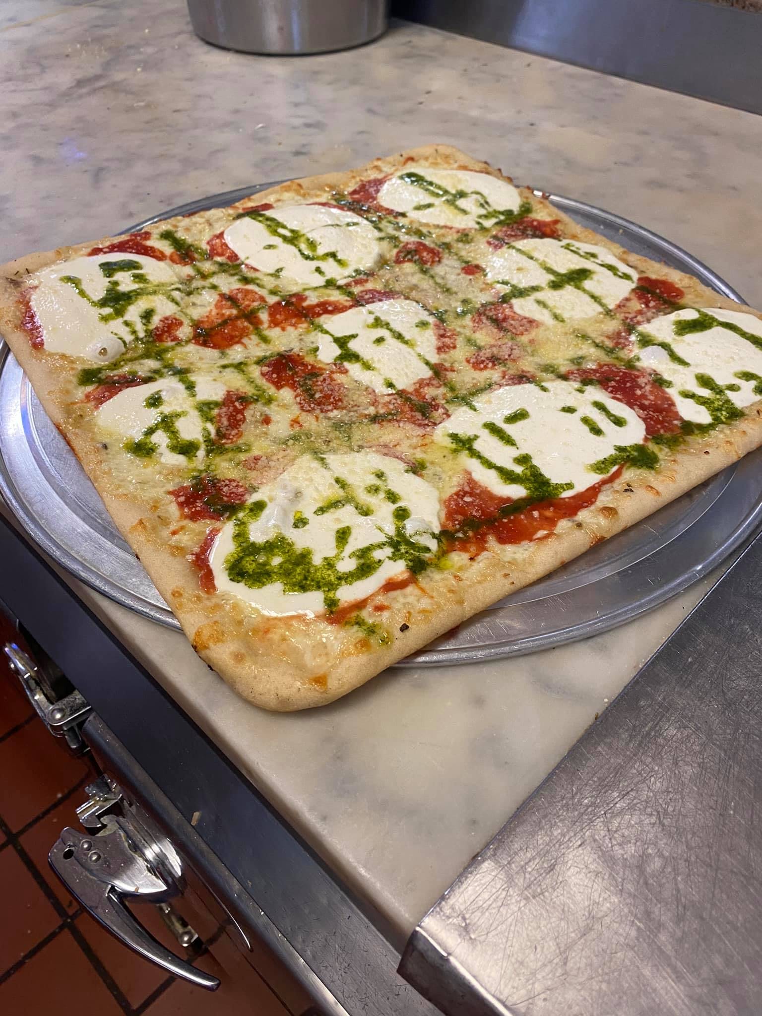Order Sicilian Pizza - Large 16'' food online from Rocky Pizza store, Reading on bringmethat.com
