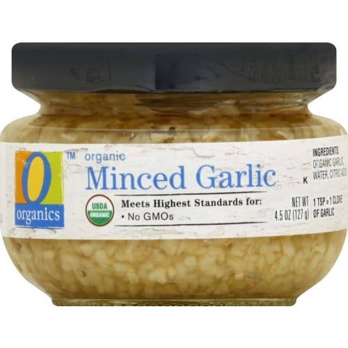 Order O Organics · Garlic Minced Jar (4.5 oz) food online from Albertsons Express store, Alexandria on bringmethat.com