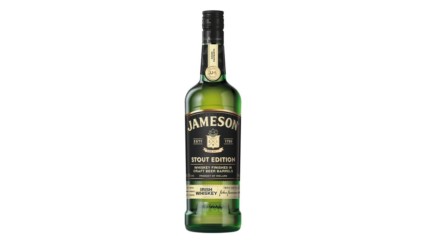 Order Jameson Caskmates Irish Whiskey - Aged in Craft Beer Barrels - Stout Edition 750mL food online from Ocean Liquor store, South Pasadena on bringmethat.com