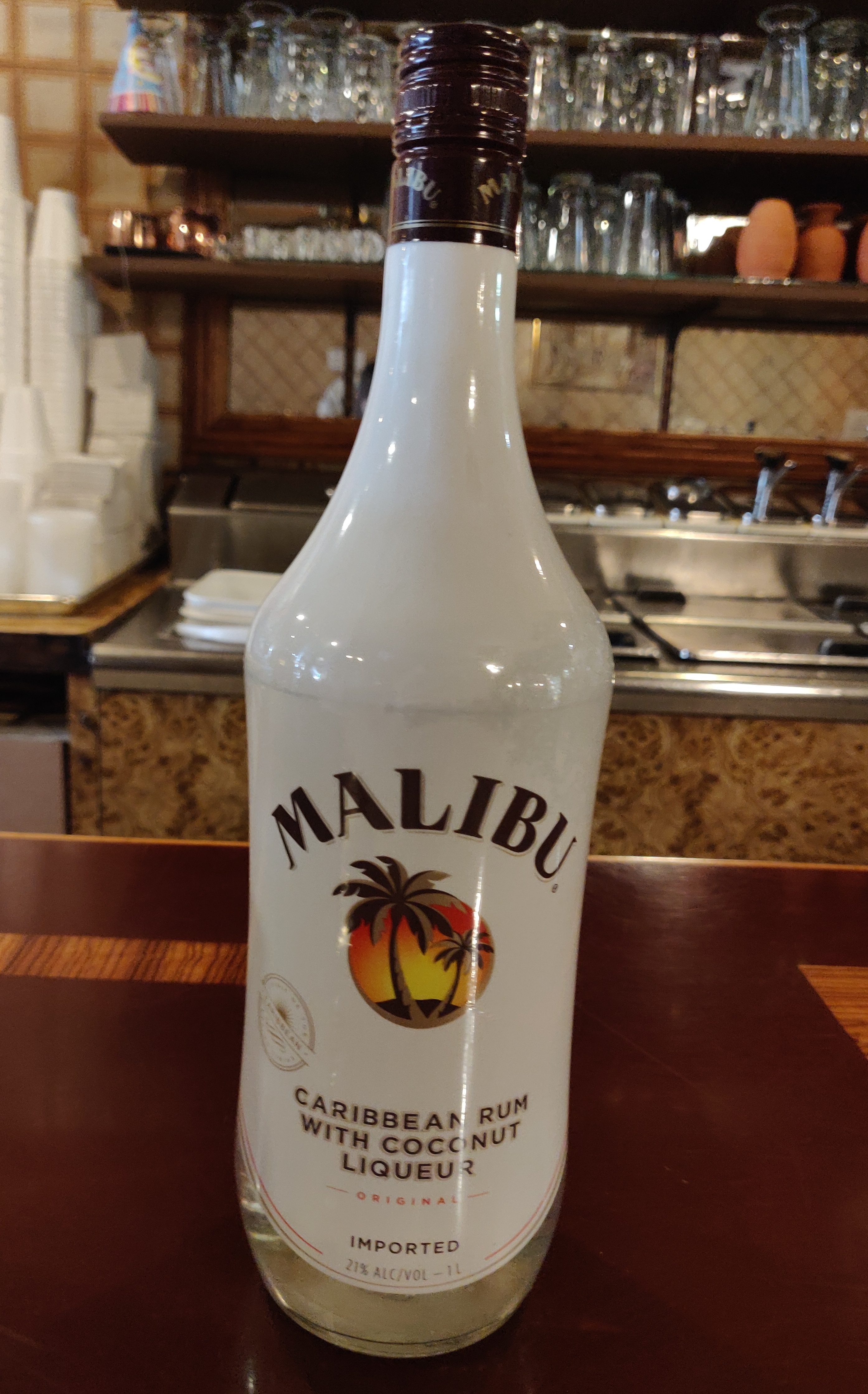 Order Malibu Rum with Coconut Liquer food online from Taqueria El Ranchito store, Chicago on bringmethat.com