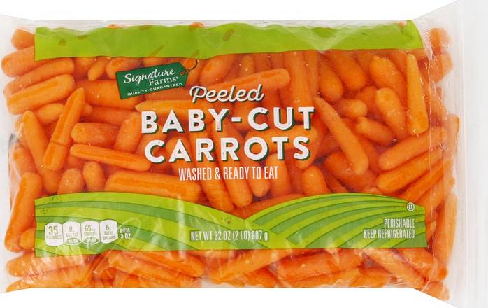 Order Signature Farms · Peeled Baby-Cut Carrots (32 oz) food online from Albertsons Express store, Watauga on bringmethat.com