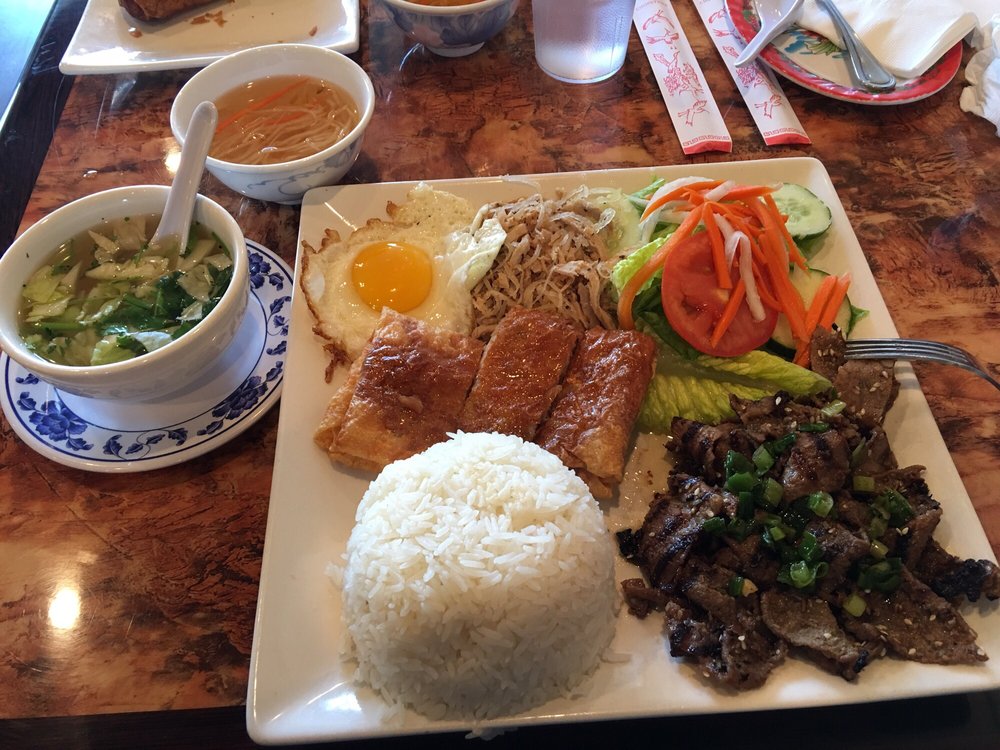 Order CALI VERY SPECIAL RICE PLATE COMBO food online from Pho Cali store, Rocklin on bringmethat.com