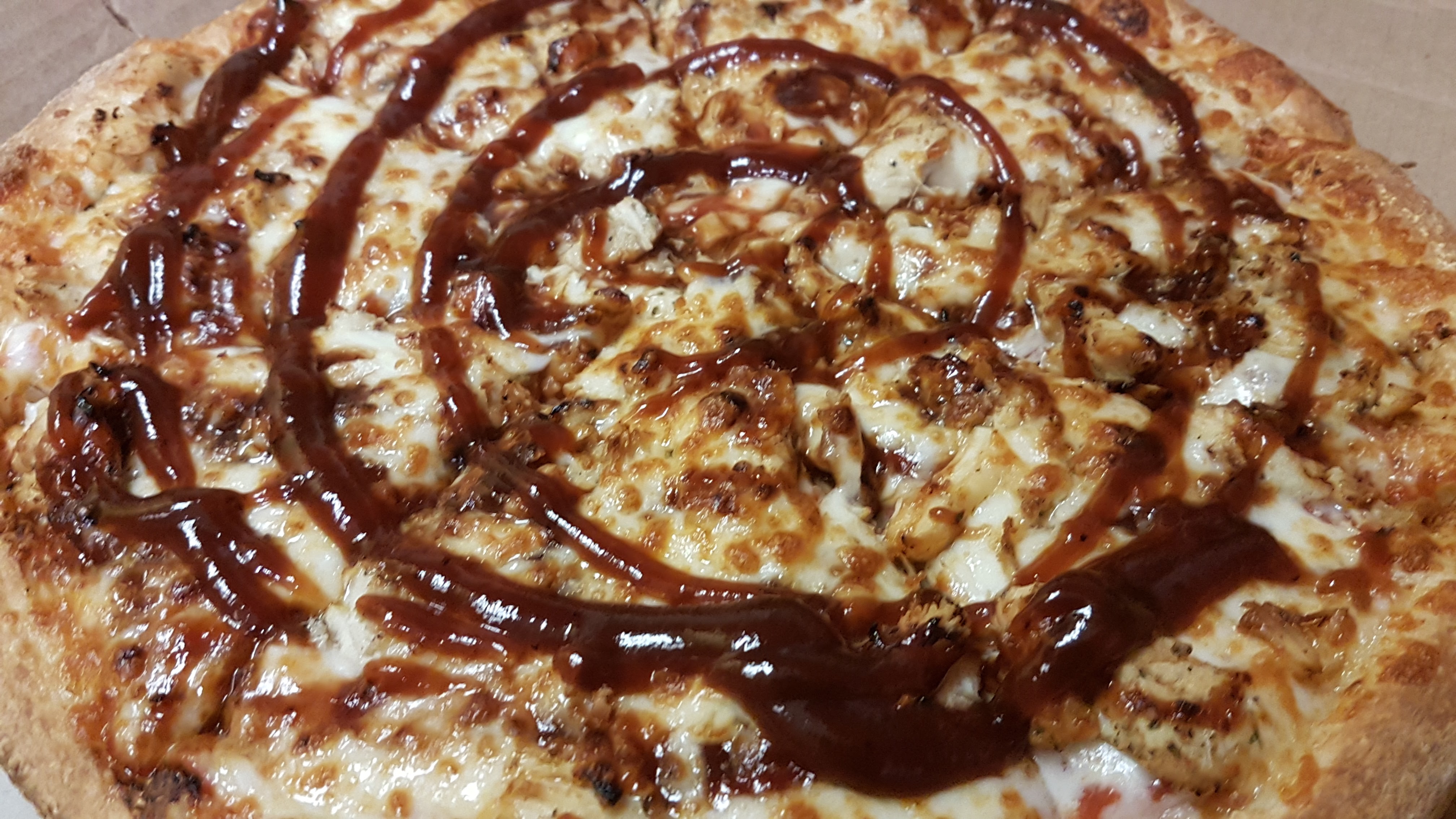 Order BBQ Chicken Pizza food online from Cabot Street Pizza store, Beverly on bringmethat.com
