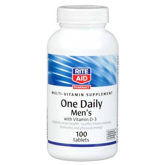 Order Rite Aid One Daily Men's Multi Dietary Supplement (100 ct) food online from Rite Aid store, Palm Desert on bringmethat.com
