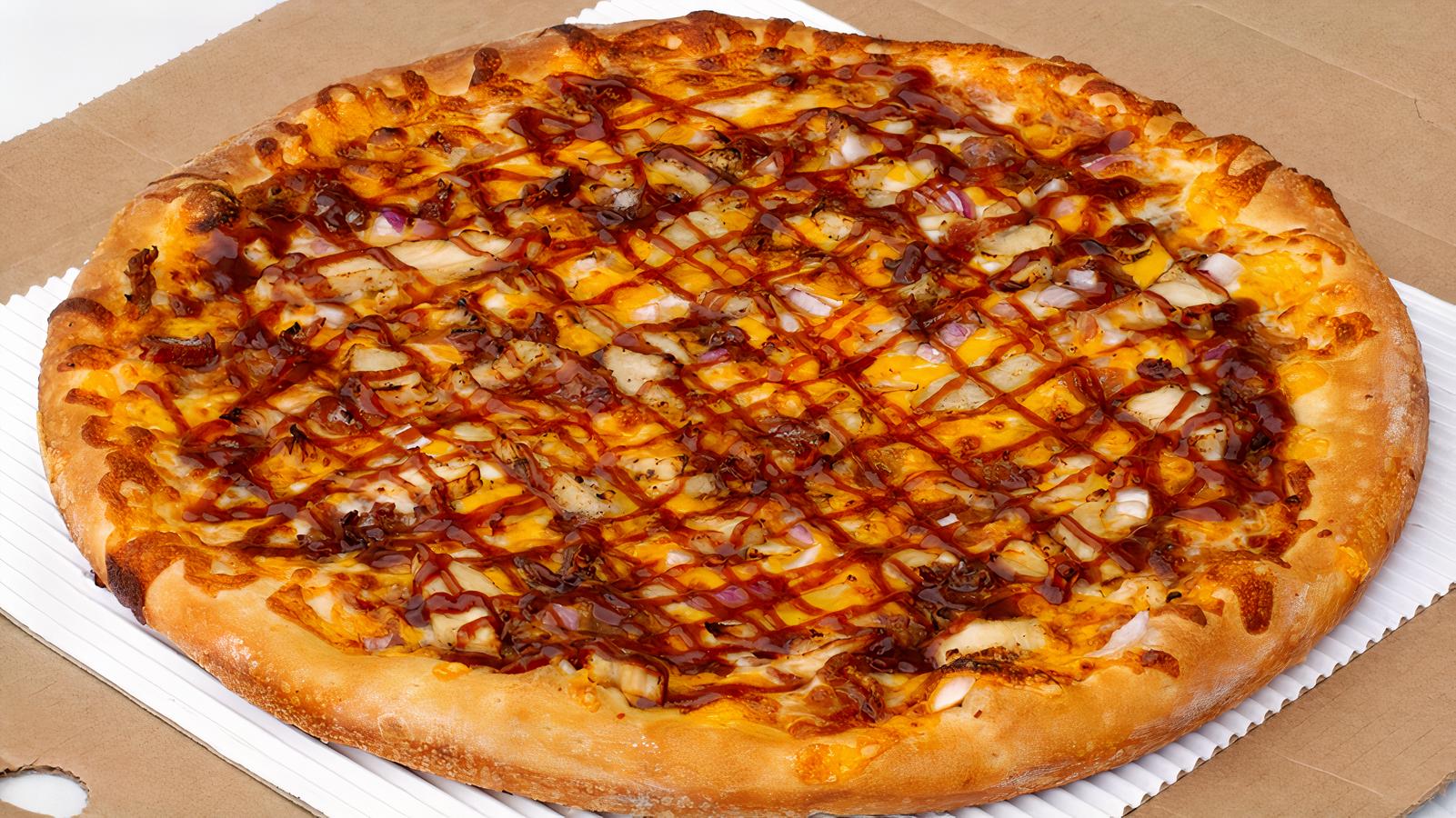 Order BBQ Chicken Pizza food online from Oliver Pizza store, Canton on bringmethat.com