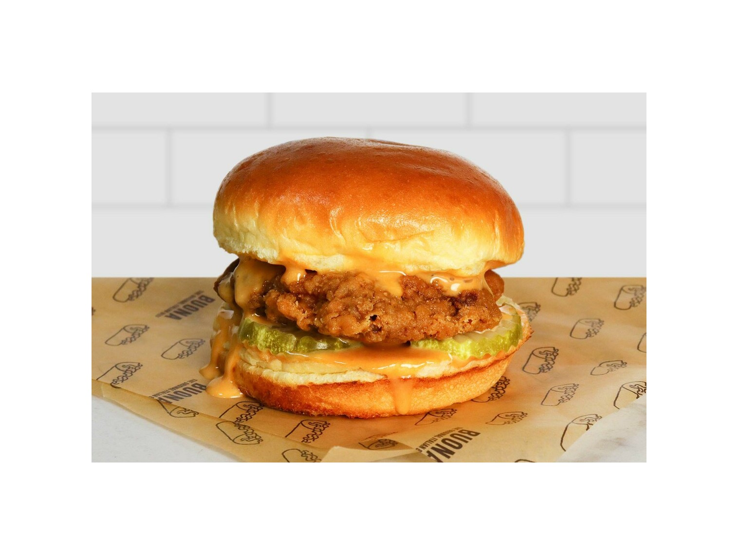 Order Crispy Breaded Chicken Sandwich food online from Buona - Orland Park store, Orland Park on bringmethat.com