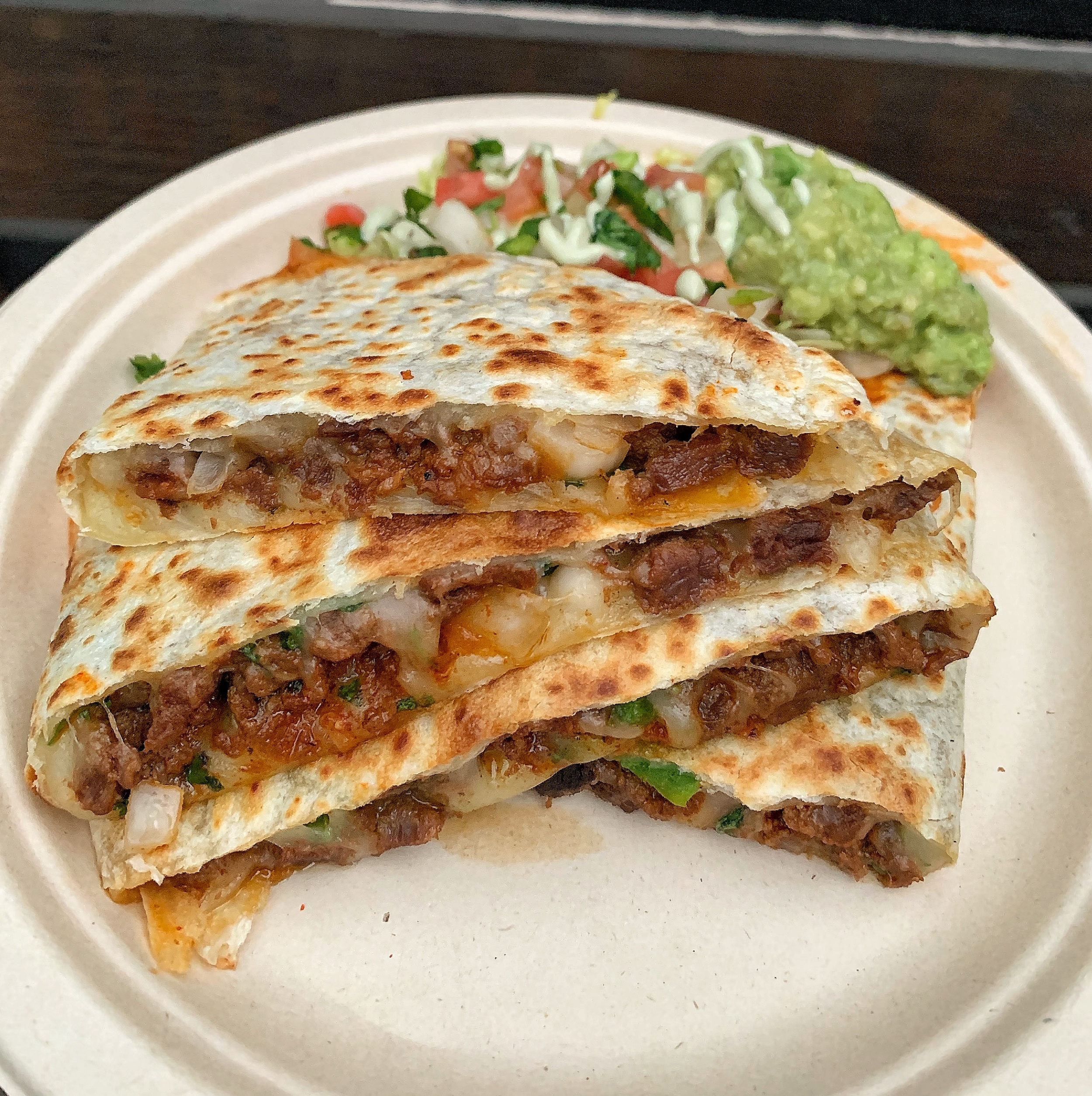 Order Carne Asada Quesadilla food online from The Great White Hut store, Glendale on bringmethat.com