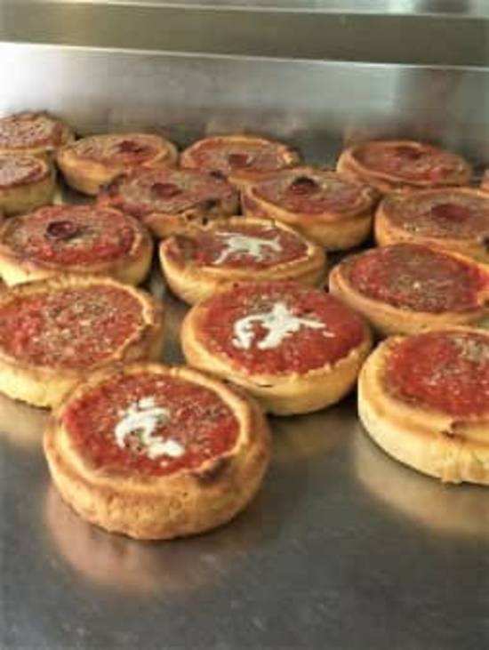 Order 6" Junior Deep Dish food online from Pizzapapalis store, Taylor on bringmethat.com