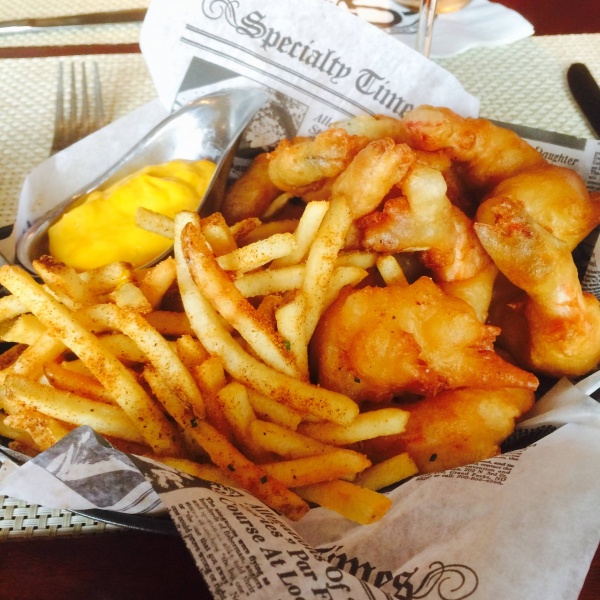Order 10 Pieces Jumbo Fried Shrimp and Fries food online from Shinar Pizza Market store, El Cajon on bringmethat.com