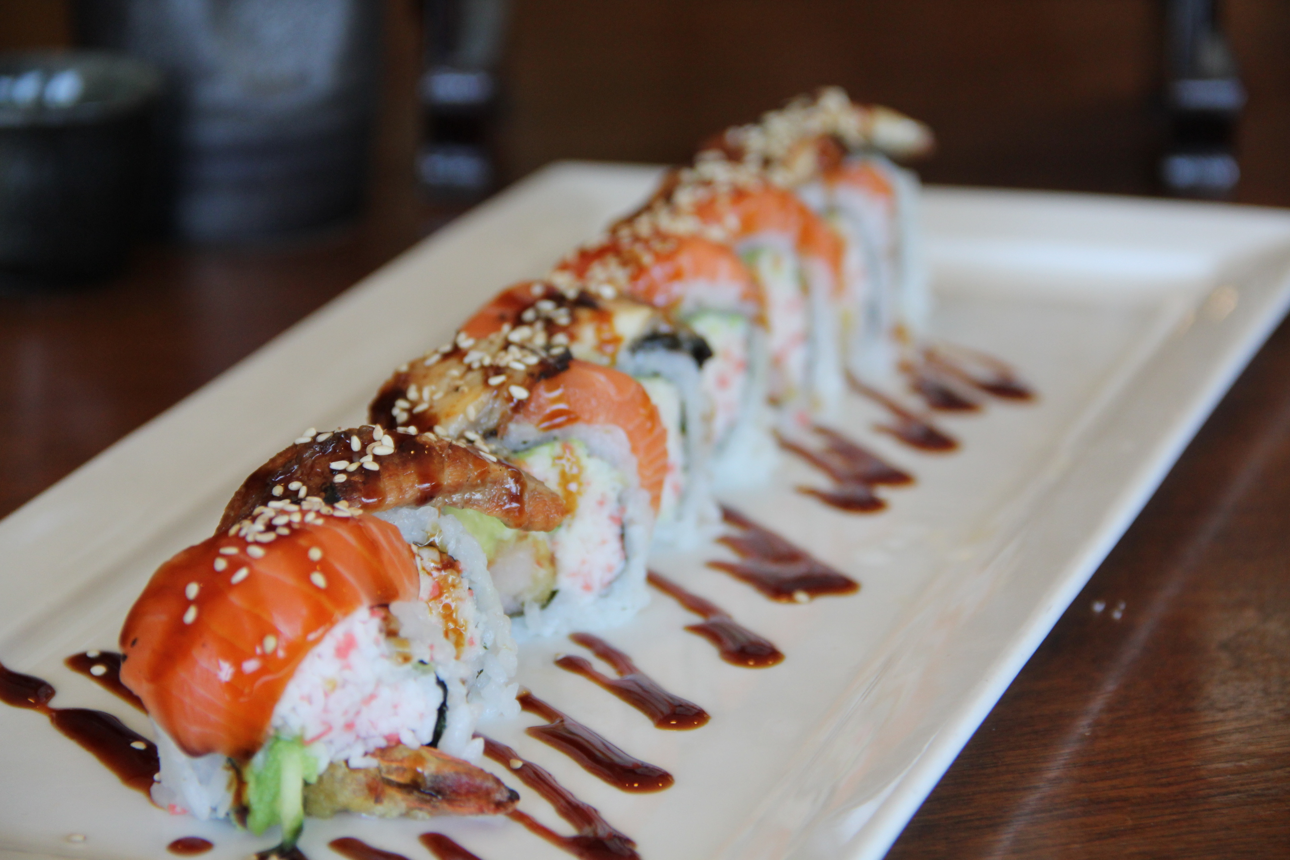 Order Lion King Roll food online from Tomomi Sushi store, Alhambra on bringmethat.com