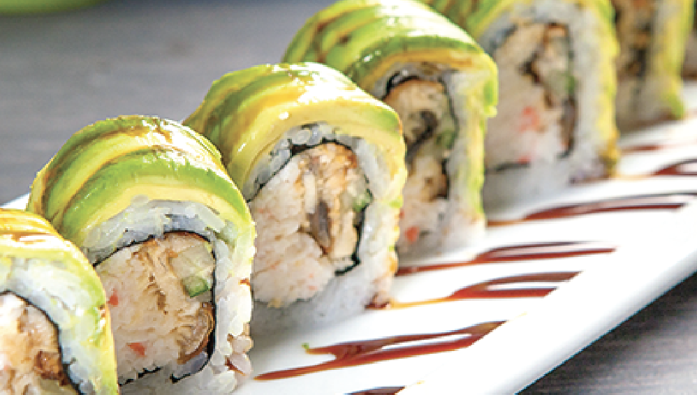 Order CATERPILLAR ROLL food online from Crazy Rockn Sushi store, Los Angeles on bringmethat.com