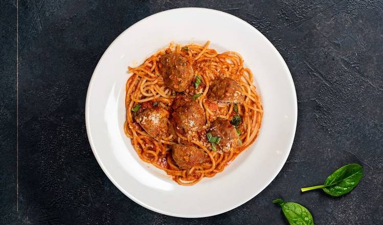 Order Spin Me Spaghetti & Meatballs Pasta food online from Parma Pizzaiolo store, San Francisco on bringmethat.com