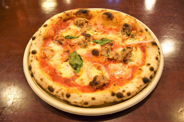 Order Meatball Parm Pizza food online from Olio Wood Fire Pizzeria store, Los Angeles on bringmethat.com