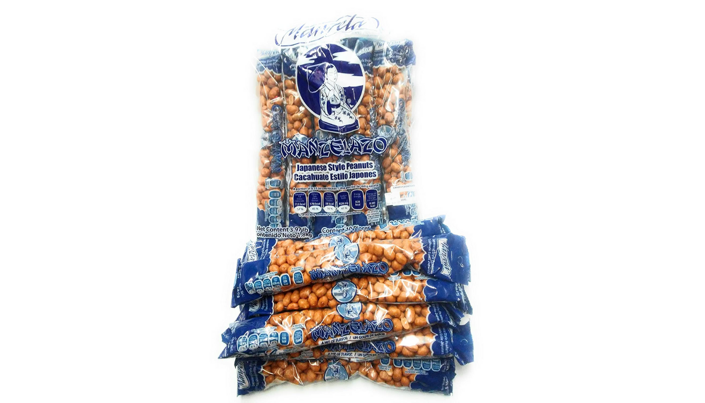 Order Manzela Japanese Style Peanuts 10 Pack food online from Plaza Market store, Baldwin Park on bringmethat.com