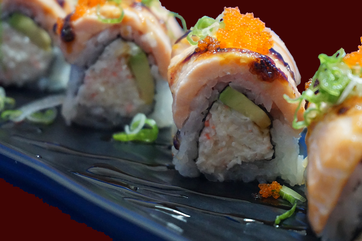 Order Baked Salmon Roll food online from Nonstop Sushi & Sake Bar store, Santa Monica on bringmethat.com