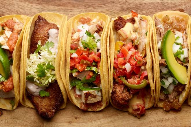Order Pick Three Tacos food online from California Tortilla - Wilson Blvd. store, Arlington on bringmethat.com