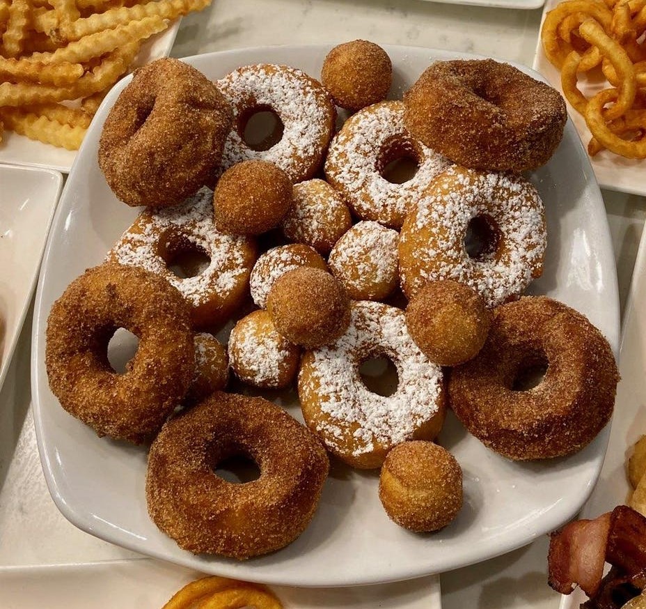Order Cinnamon & Sugar Donuts food online from Honey-Jam Cafe store, Naperville on bringmethat.com