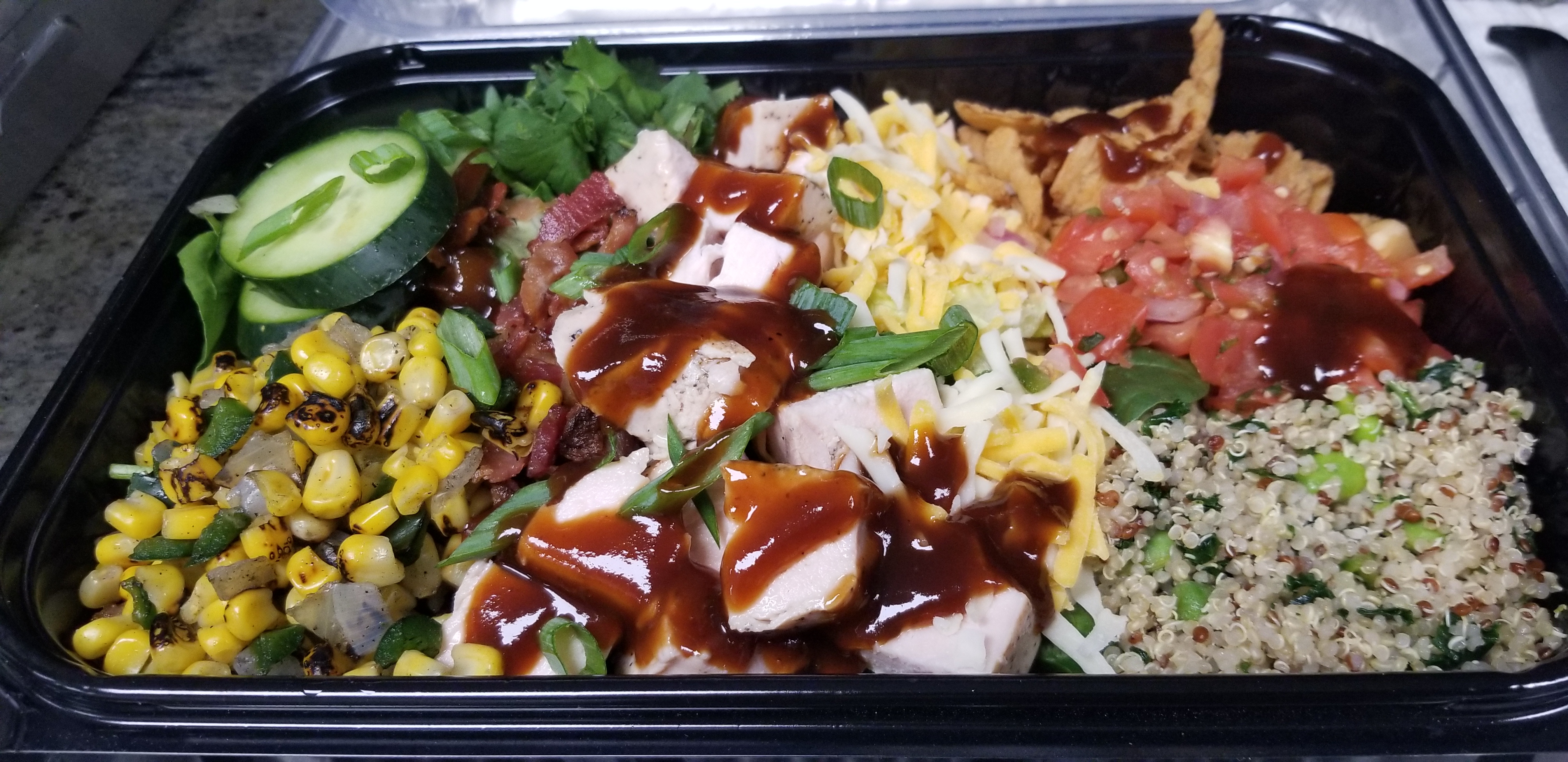 Order BBQ Chicken Bowl food online from The Eco Cafe store, Oak Park on bringmethat.com