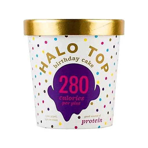Order Halo Top Birthday Cake Light Ice Cream  (16 OZ) 40525 food online from BevMo! store, Milpitas on bringmethat.com