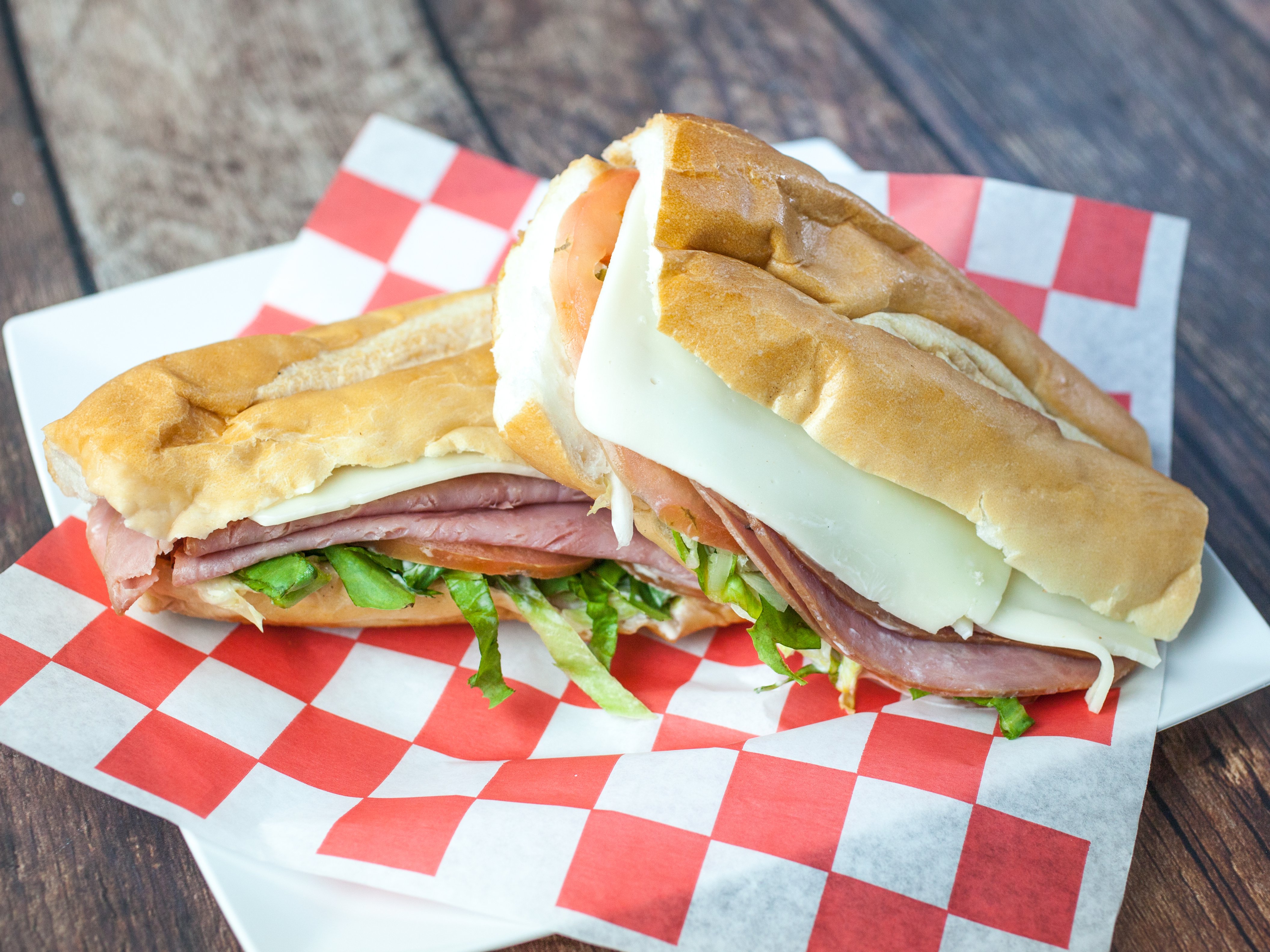Order Ham and Cheese Sandwich food online from Romano's pizzeria store, Jersey City on bringmethat.com