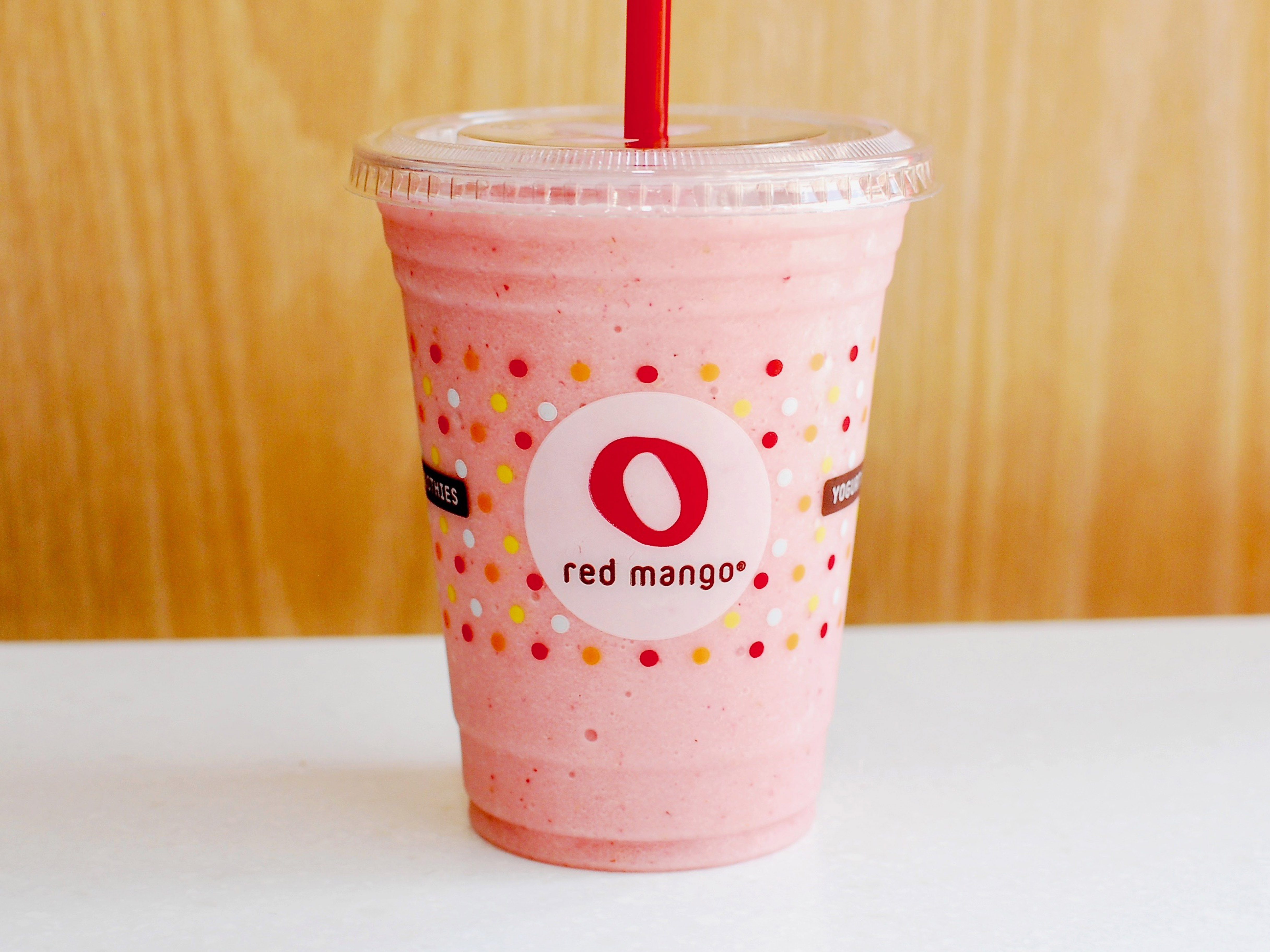 Order Strawberry Banana Smoothie food online from Red Mango store, Frisco on bringmethat.com