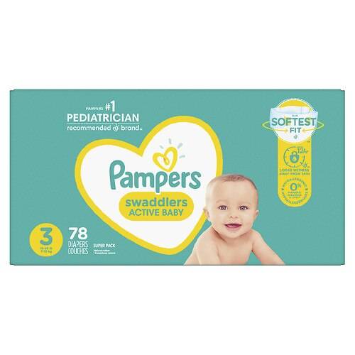 Order Pampers Swaddlers Diapers Size 3 - 78.0 ea food online from Walgreens store, Beaumont on bringmethat.com