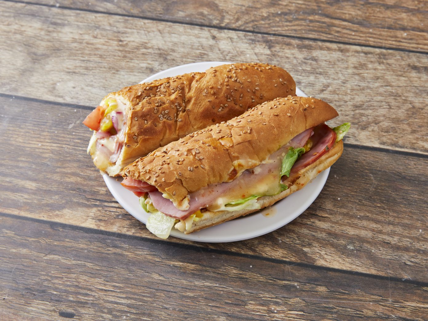 Order Ham and Cheese Sub food online from Papa Pizza store, Farmington Hills on bringmethat.com