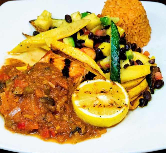 Order Cabos Salmon food online from Lalo's Fine Mexican Cuisine store, Dallas on bringmethat.com