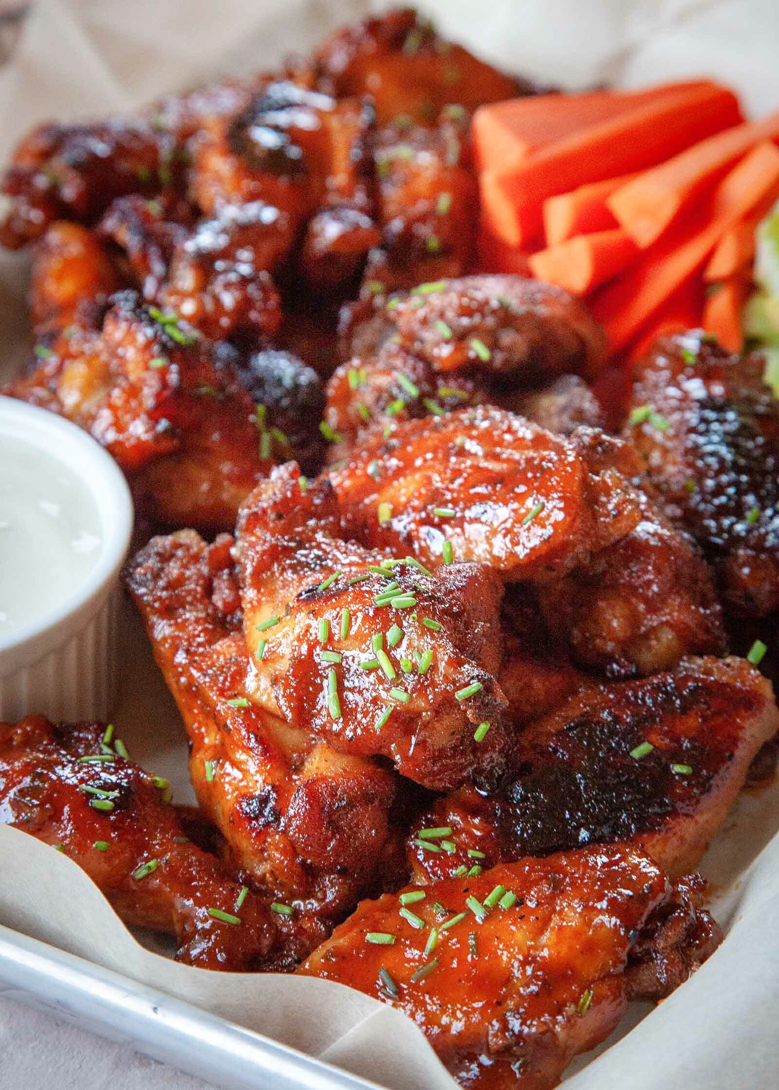 Order Buffalo Wings with Bleu Cheese Dressing & Celery food online from Shades Of Green Pub & Restaurant store, New York on bringmethat.com