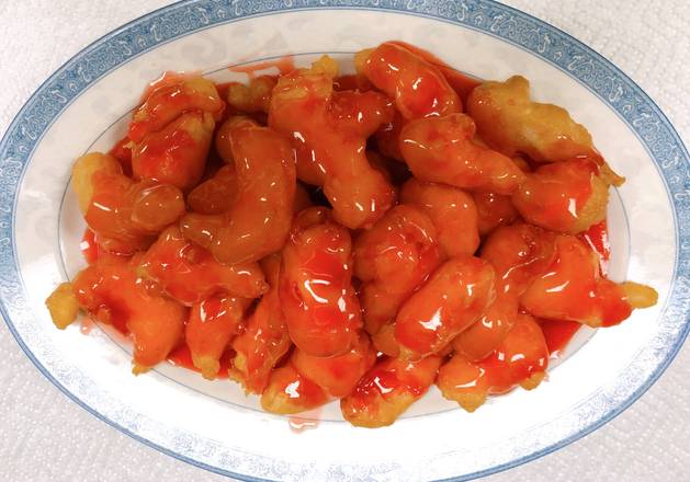 Order Sweet & Sour Chicken (甜酸鸡) food online from Yu Garden store, Troutdale on bringmethat.com