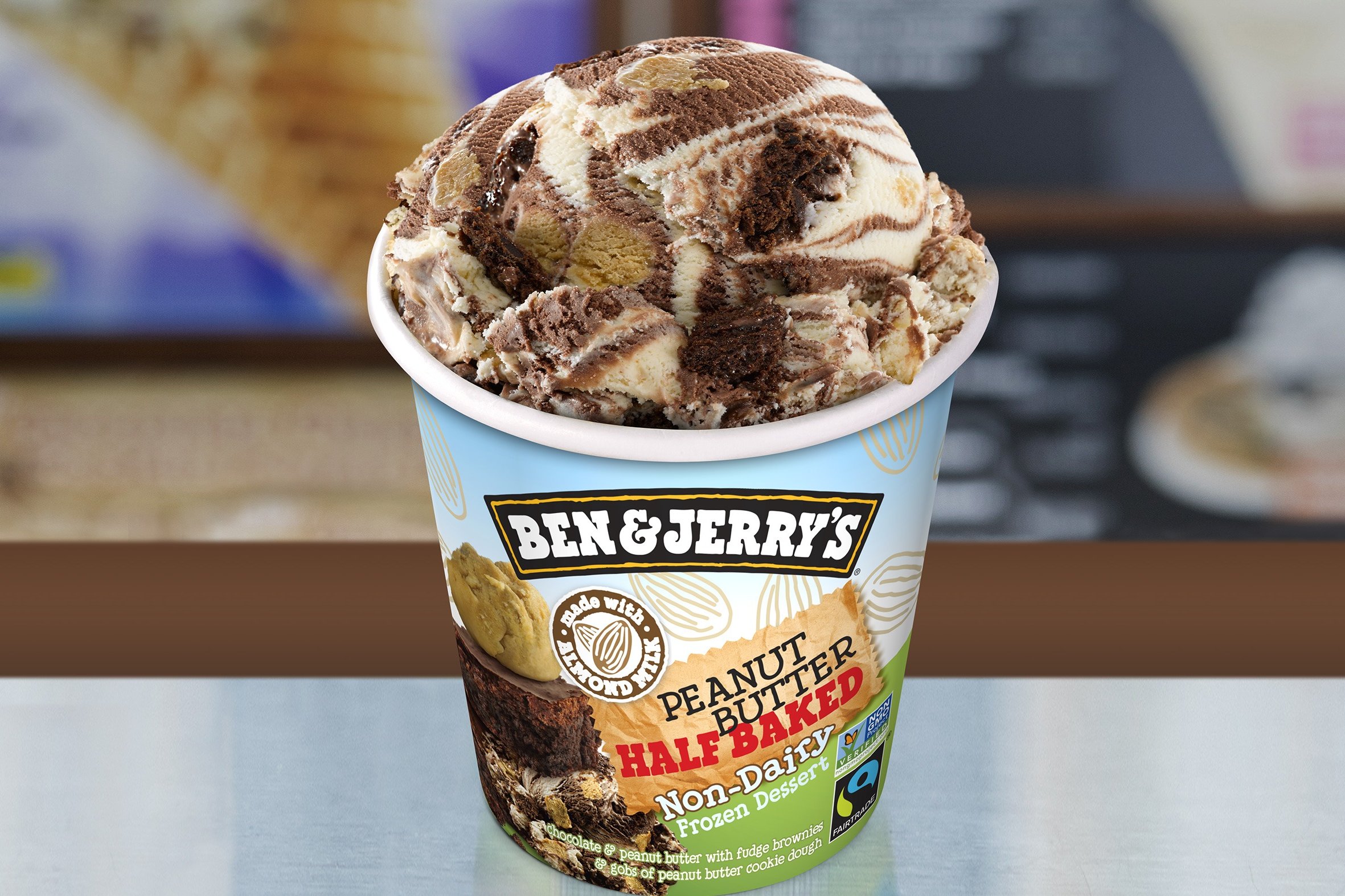 Order Peanut Butter Half Baked Non-Dairy food online from Ben & Jerry's store, Plano on bringmethat.com
