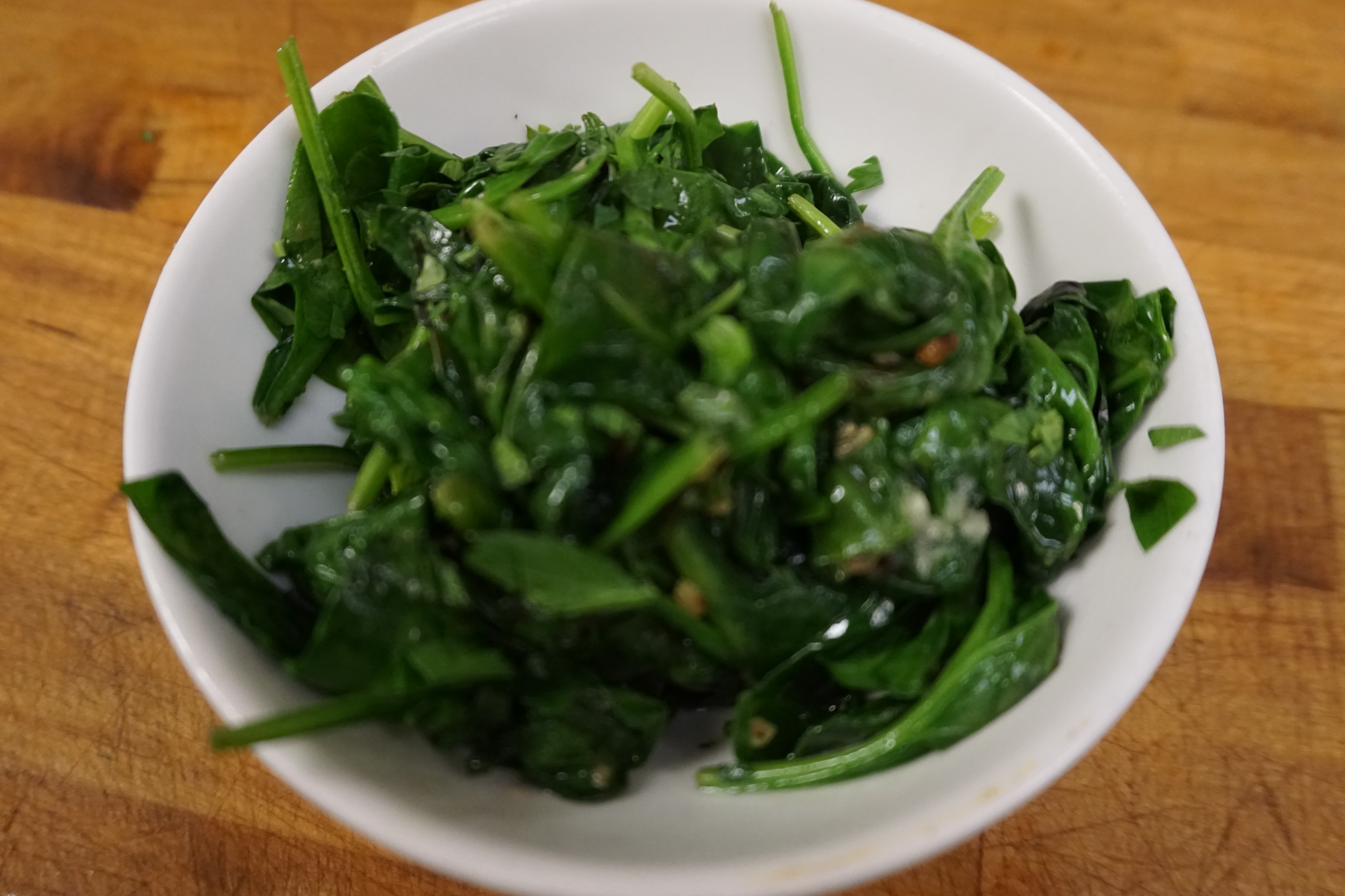 Order Sauteed Spinach food online from Mezzo Bistro store, Las Vegas on bringmethat.com