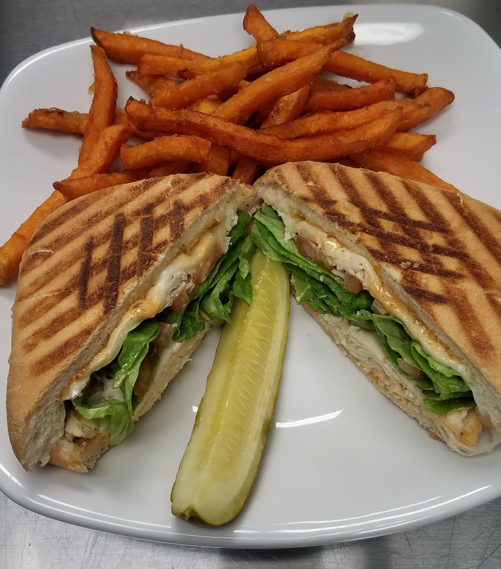 Order Smoky Chipotle Chicken Panini food online from Collective Cafe store, Matthews on bringmethat.com