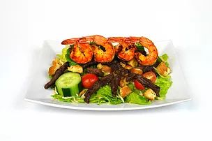 Order Steak and Shrimp Salad  food online from Campestre Chicken store, Lincoln Park on bringmethat.com