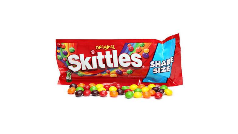 Order Skittles Candy King Size Pack, Original food online from Trumbull Mobil store, Trumbull on bringmethat.com