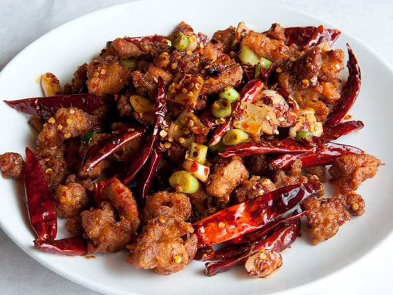 Order C01. Chef's Special Dry Chili Chicken 重庆辣子鸡 food online from Millions Of Milk Tea store, Columbus on bringmethat.com