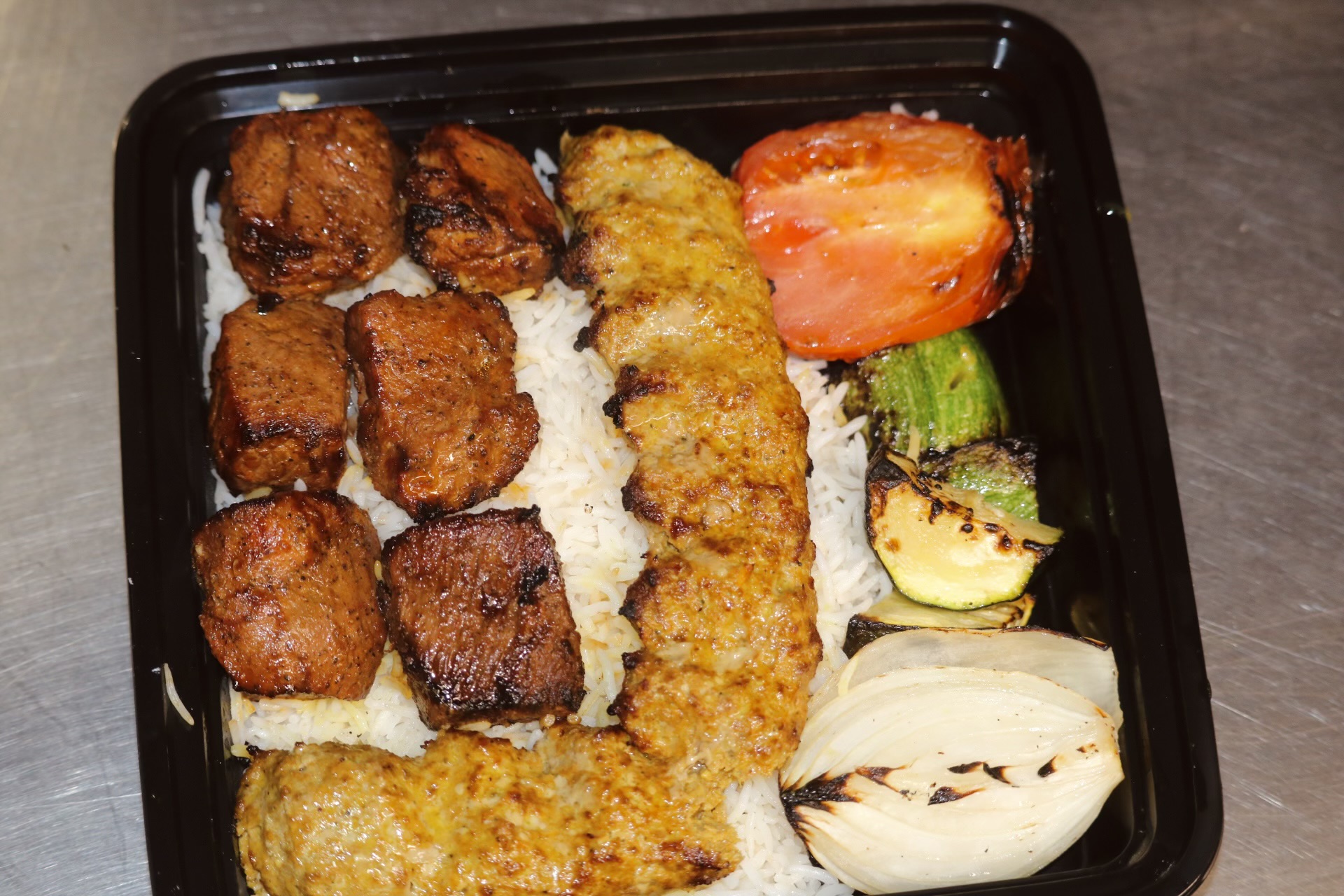 Order 12. Chicken Koobideh with Barg food online from Elias Kosher Kabab store, Los Angeles on bringmethat.com